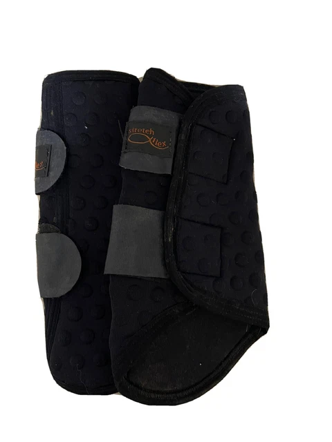 Equilibrium Stretch and Flex Close contact Flatwork Wraps Size 2 Medium Black