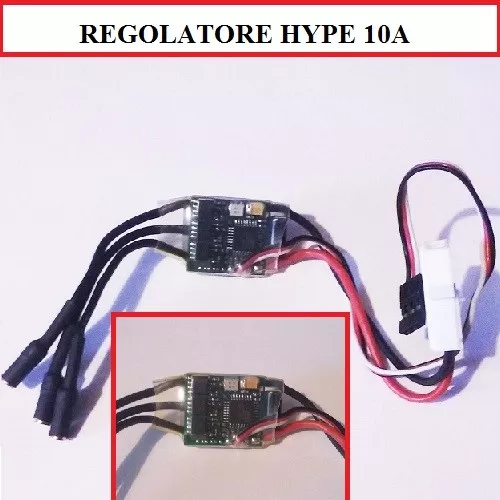 REGOLATORE DEI GIRI DI VELOCITA' HYPE ESC 210-010A PER ALPHA 10A 2-3 CELLE 8gr.