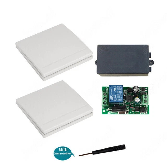 433Mhz Universal ON/OFF Wireless Remote Control Switch 86 Wall Panel Transmitter