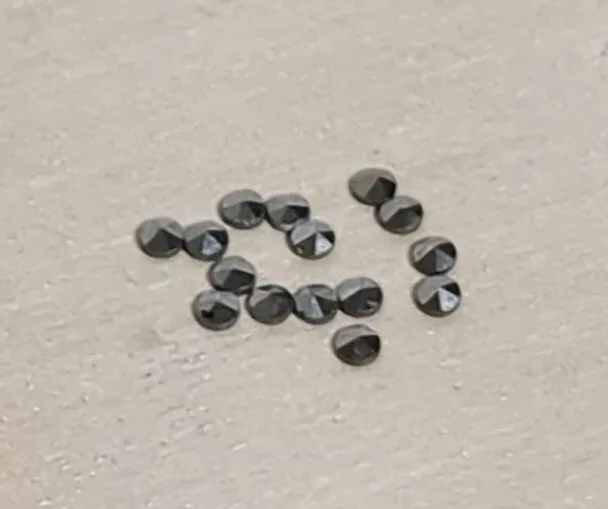 15 Loose 1.2mm Round Marcasite European Machine Cut Stones