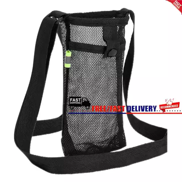 Borsa portabottiglie d'acqua rete borsa portabottiglie regolabile tracolla