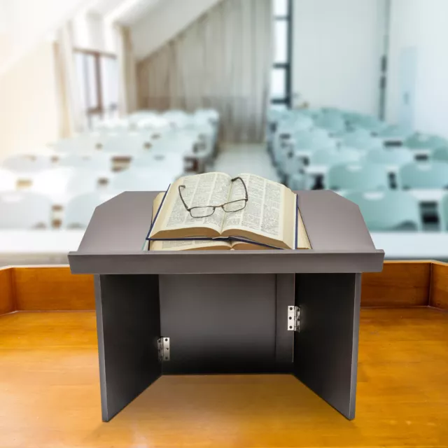 Wooden Table Top Podium Speaking Reading Lectern Presentation Stand Portable
