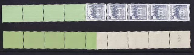 Bund 913 RE 5+4 grün planatol Burgen+Schlösser 10 Pf postfrisch alte Fluoreszenz