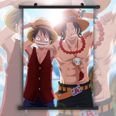 One Piece Luffy Ace Asl Anime Manga Wallscroll Poster Kunstdrucke Bider Drucke Eur 3 56 Picclick De