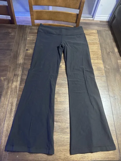 LULULEMON REVERSIBLE GROOVE Flare Crop Pants Black Pink Waistband Yoga Size  2 $32.00 - PicClick