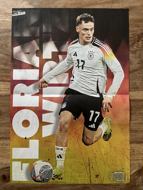POSTER CALCIO EUROPEI 2024 DFB Florian Wirtz Campionati Europei Bayer ...
