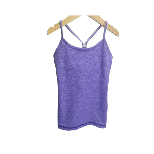 Ivivva By Lululemon Sz 6 Girls Purple Top Shirt Athletic Tumblin Tank Stretch