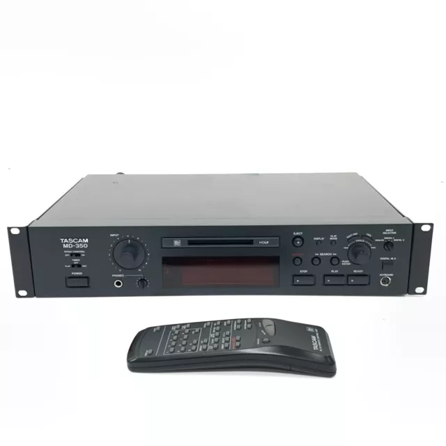 Mini Reproductor/Grabadora de Discos Tascam MD-350 Mack MD con control remoto #2 - Tal cual - TGHM