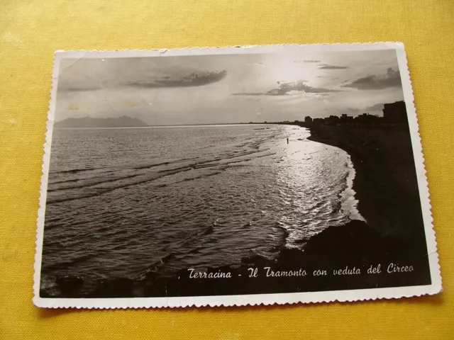 (FG.A48) TERRACINA - IL TRAMONTO CON VEDUTA DEL CIRCEO (Latina)