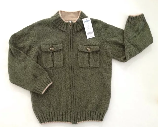 Pull cardigan zippé à bruyère Gymboree rodeo taille S 5-6 neuf avec étiquettes