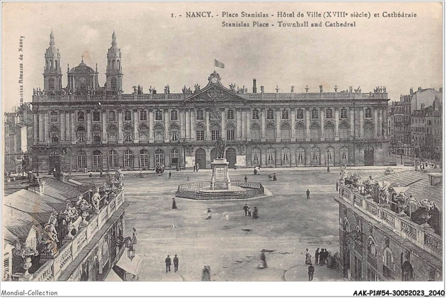 AAKP1-54-0048 - NANCY - place Stanislas - hôtel de ville et cathedrale