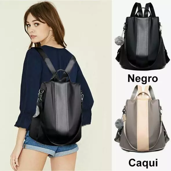 Bolso mochila antirrobo impermeable mujer antimanchas viaje bolsa