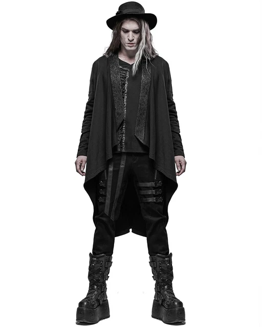 Punk Rave Mens Apocalyptic Gothic Faux Leather Buckled Strapping Corset Girdle Belt