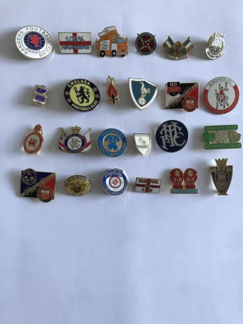 English & Scottish Football Pin Badges Job Lot
