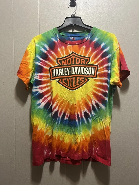 tie dye harley davidson t shirt