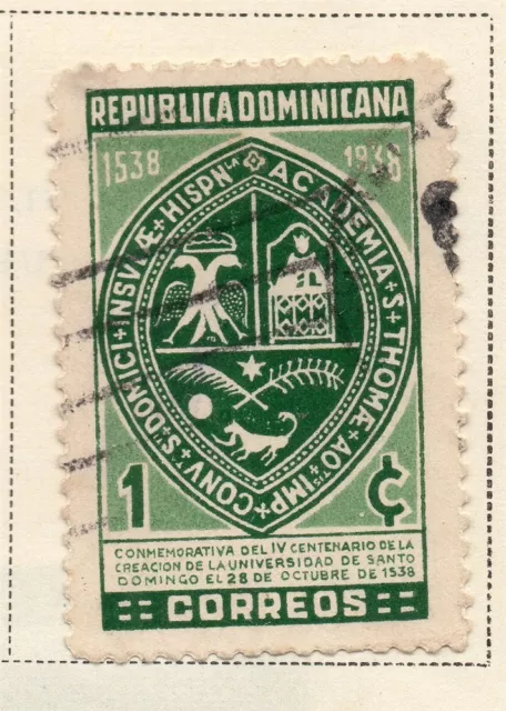 Dominican Republic 1938 Early Issue Fine Used 1c. 272704