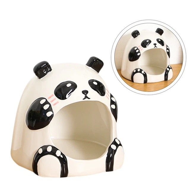 Nido de porcelana casa de hámster cueva animales pequeños cerámica blanca