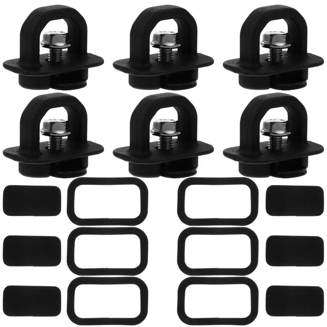 6 Pcs Ankerschnalle V-Ring-Befestigungsanker LKW-Zurranker LKW Bodenplatte