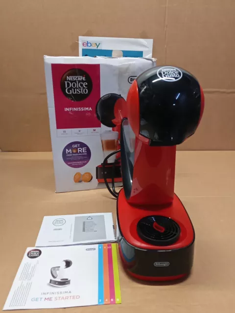 DeLonghi Nescafé Dolce Gusto Infinissima Pod Capsule Coffee Machine 1.2L Red