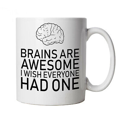 Brains Are Awesome, Mug - Sarcastic Work Gift Him Her Dad Mum Father Birthday