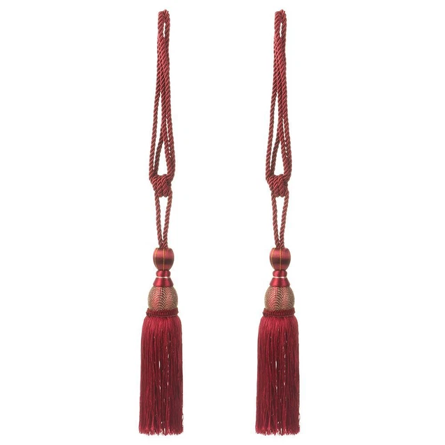 Decor Modern Simple Tassel Curtain Rope Tie Backs Holder Strap Braided Tiebacks