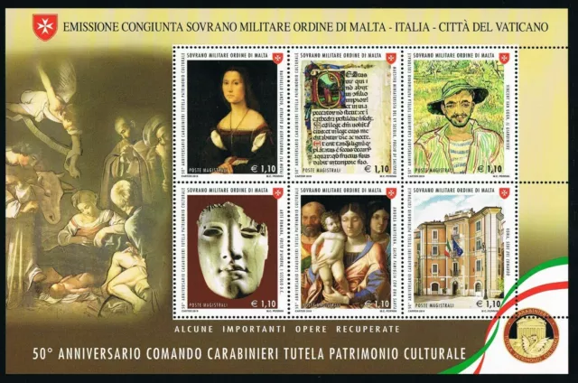 A155 - 2019 Smom Foglietto Congiunta 50° Carabinieri Tutela Patrimonio Culturale