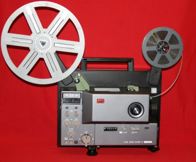 ELMO GS-800 SUPER 8mm 2 TRACK STEREOPHONIC SOUND MOVIE PROJECTOR    SERVICED A1