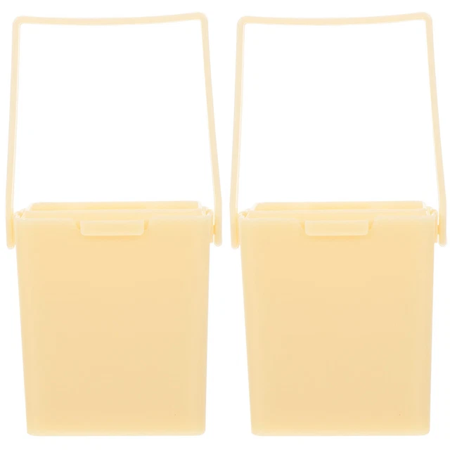 2 Pcs Bleistifteimer Plastik Malstift-Wascheimer Künstler Pinselwanne