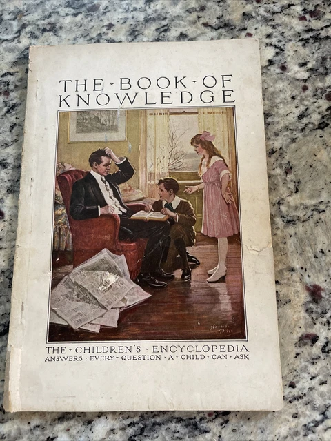 LIVRE DE LA connaissance encyclopédie pour enfants grolier 1912 EUR 42 ...