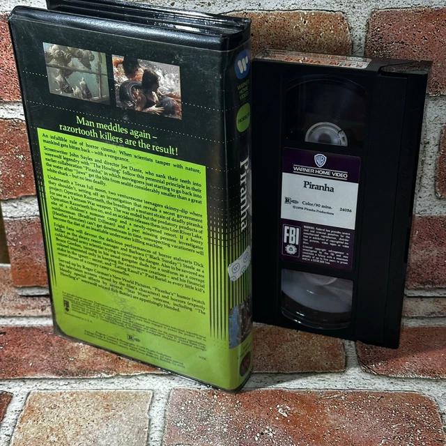 PIRANHA VHS VCR Video Tape Used Original Warner Clamshell HTF Rare