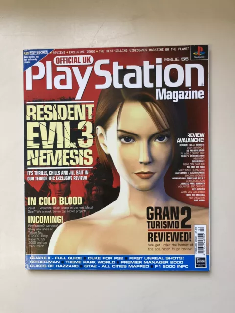 Official UK Playstation Magazine 1999 Issue 55 No Demo Disc Resident Evil 3