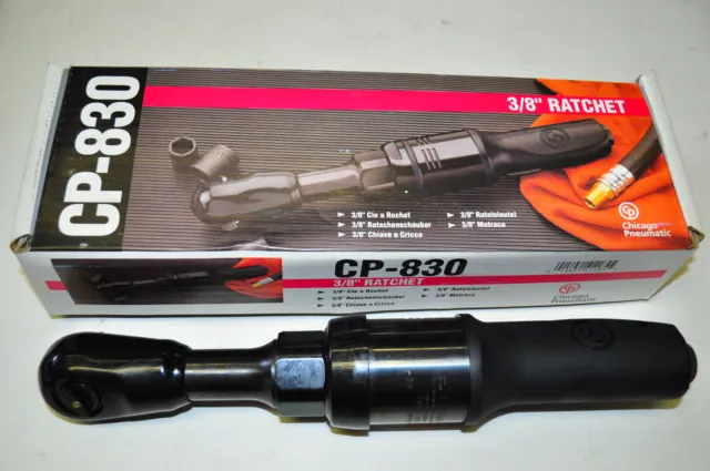Chicago Pneumatic CP 830 3/8"Dr HighTorque Air Ratchet Max 100 Fb Made in Japan 7