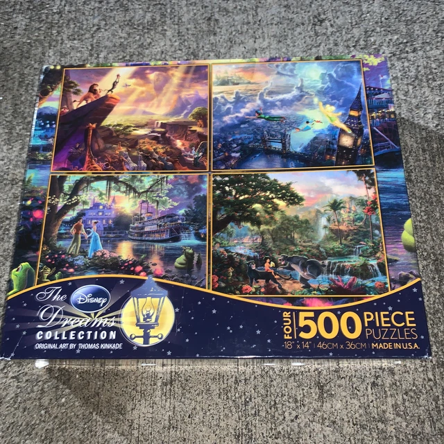 THOMAS KINKADE DISNEY jigsaw Puzzle Tinkerbell Jungle Book Lion King ...
