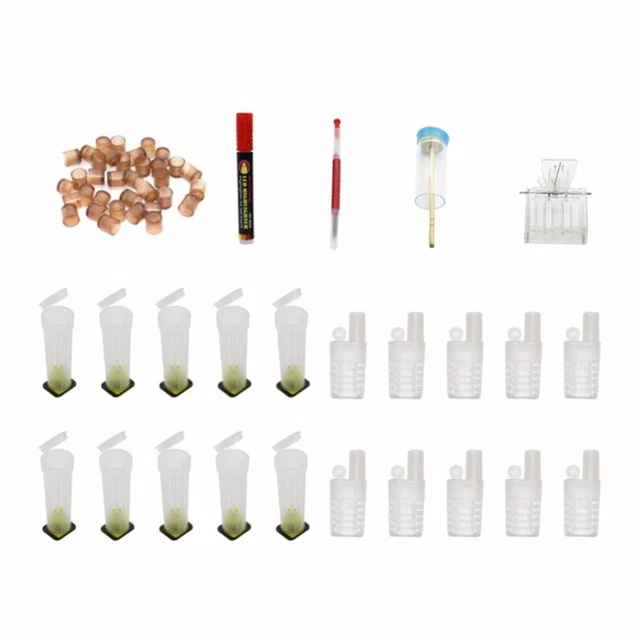 Set Beekeeping Tools Queen Bee Cage And Bee Cage And Bottle Marking Pen Supplies