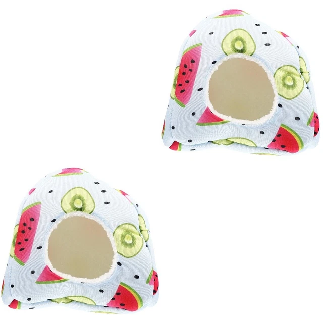 2x Schlafen Frettchen Guinea Pig Hideout Hamster Warme Bett Für Winter Hause 5