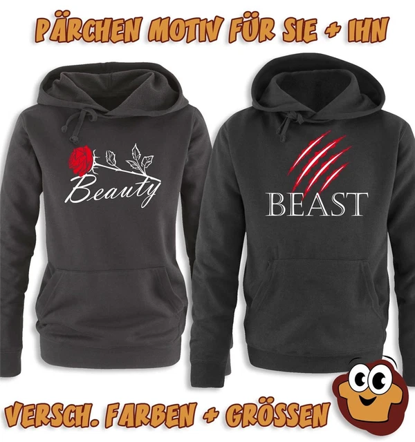 COUPLES HOODIE BEAUTY and the Beast Women and Men Love 18.89