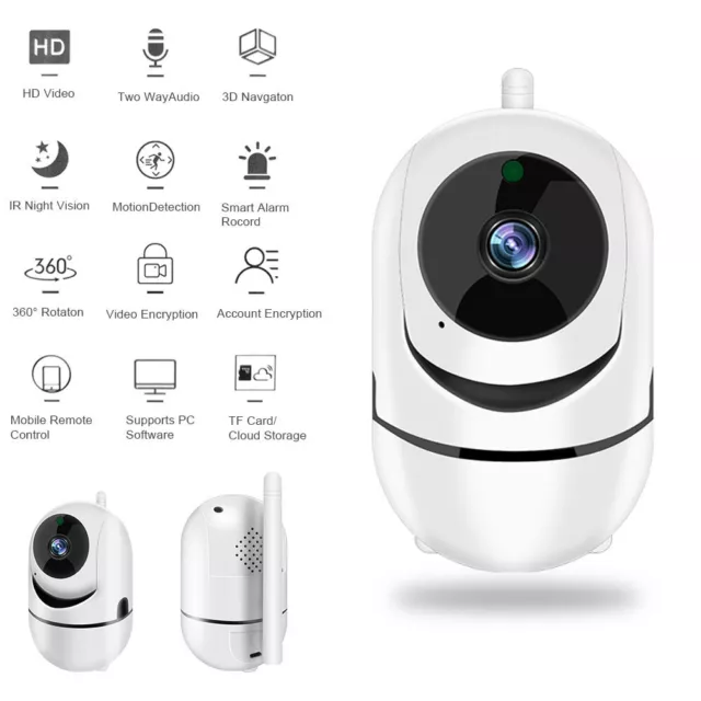 Babyphone WIFI IP Kamera HD Überwachungskamera Webcam Wlan Camera IR Nachtsicht