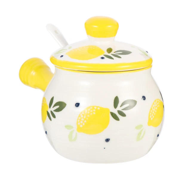 Magicvogel Keramik Zuckerdose Mit Deckel - Rosa Gewürzbehälter Für Küche