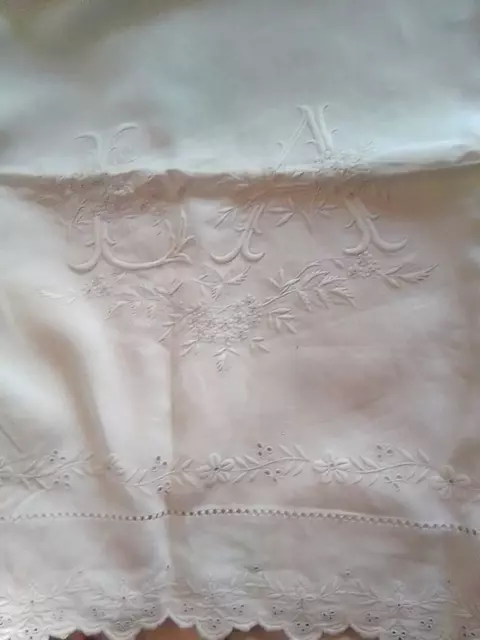 drap ancien en lin