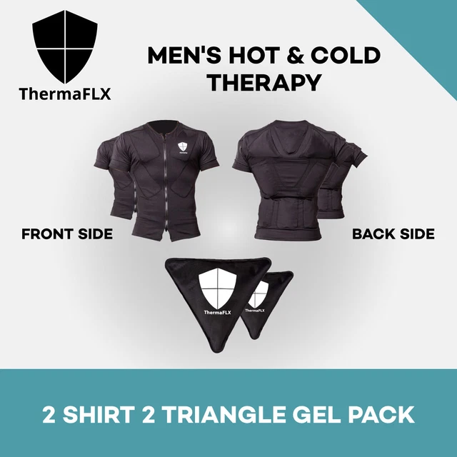 MEN'S HOT & COLD THERAPY 2 SHIRT & 2 Triangle Gel Pack