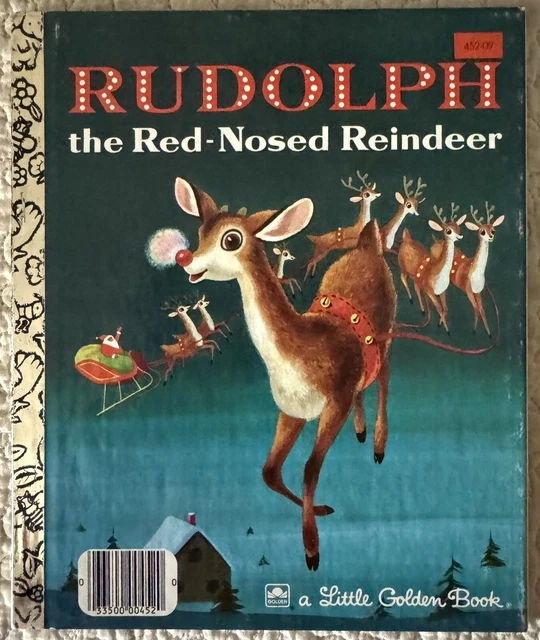 VINTAGE RUDOLPH THE Red Nosed Reindeer Little Golden Book Hazen May ...