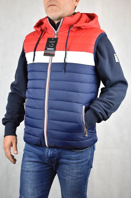 Piumino Smanicato Uomo Giubbotto Senza Maniche Gilet Giubbino Imbottito Slim Fit 5