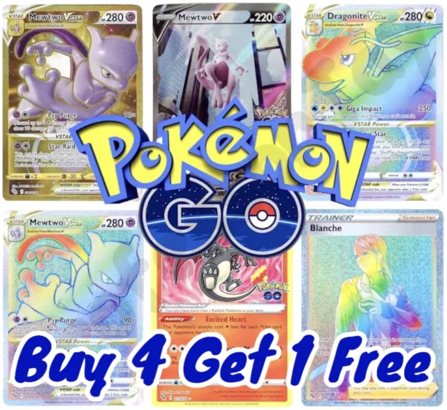 Pokémon GO 151 SV | VMax | VStar | V | HOLO | PROMO | REVERSE | UNCOMMON CARDS