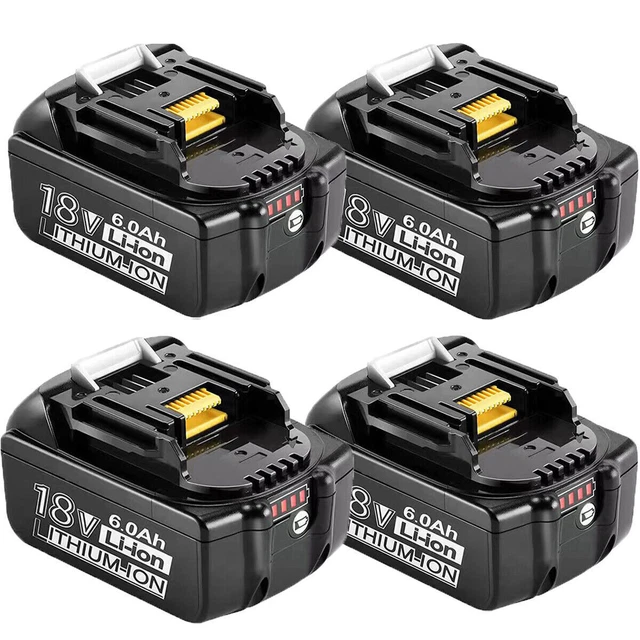 Batería 18V 6000mAh 6Ah Para Makita Li-ion - Sustituta De BL1830 BL1860B - 5 Años Garantía