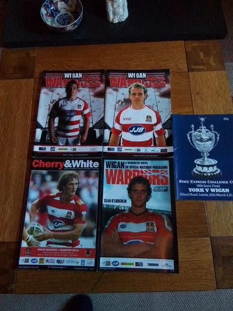 5 - Wigan Warriors rugby league programmes