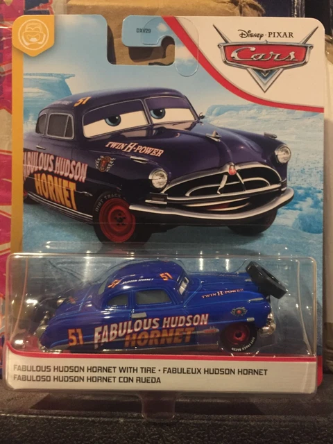 DISNEY PIXAR CARS Fabulous Doc Hudson Hornet with Tire Mattel 1.55 ...