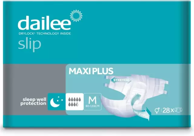 Dailee Slip Maxi Plus  - 28x Pannoloni per Anziani a Strappo -  M, L/XL e XXL