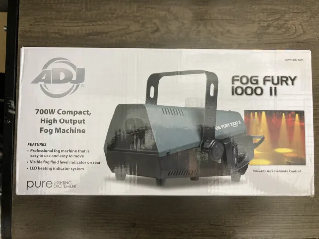 ADJ FOG FURY 1000 II 700W máquina de niebla compacta, mayor salida
