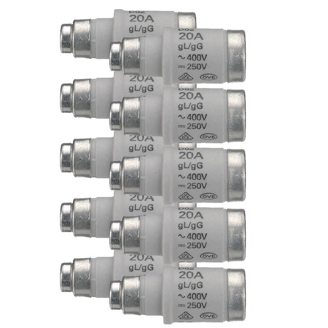 10x Siemens Neozed Fusible D02 20A 400V 5SE2320