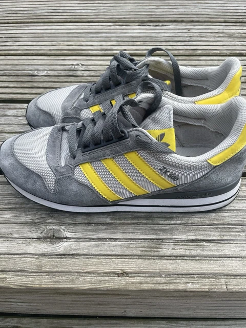 ADIDAS ZX500 GREY Yellow OG Trainers Size UK 9 80s Casuals 40.00 PicClick UK